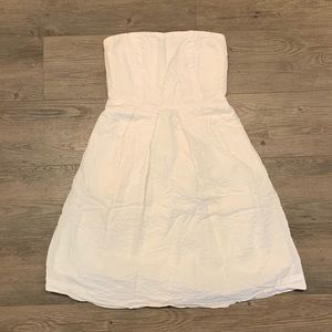 J.Crew White Strapless Sundress